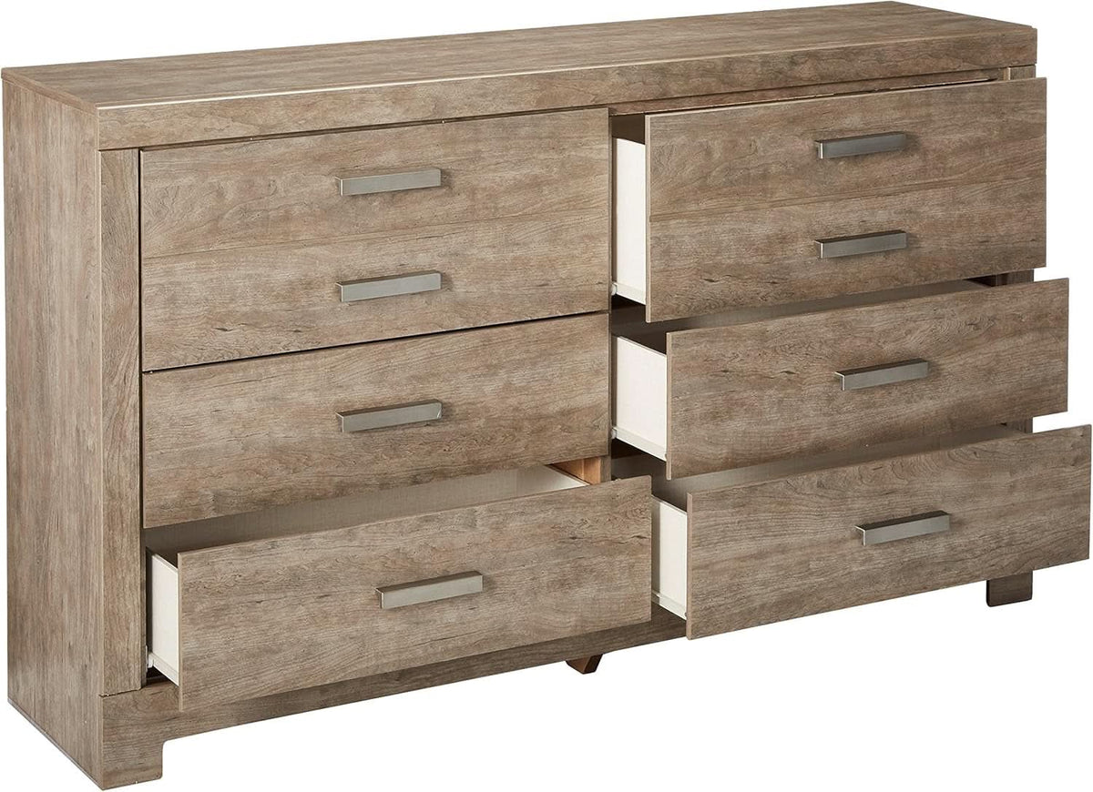 Culverbach Scandinavian Dresser 6 Drawers Weathered Gray