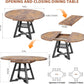 Expandable Oval Dining Table With BuiltIn Storage System