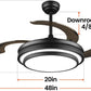 48-Inch Retractable Ceiling Fan Intelligent Controller