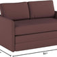 Brown Modern Loveseat Sleeper Sofa Bed For Small Spaces