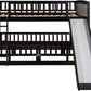 Espresso Solid Pine Full Over Full Bunk Bed With Slide