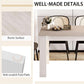 Wooden Dining Table For Four 47 By 28 Inches White Gray