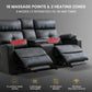 68 Inch UltraComfort Power Reclining Loveseat Heated