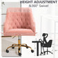 Pink Velvet Office Chair 360 Swivel Modern Desk Chair