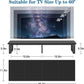 Black 45 Inch TV Riser Stand Cable Management System