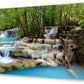 Tropical Waterfall Land scape Wall Art Canvas 71x36in
