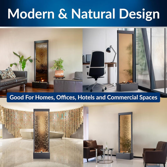 72 Inches Indoor Outdoor Mirror Waterfall Fountain