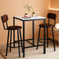 White 24Inch Square Dining Table Set Space Savvy Design