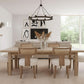 Beige Mid Century Rattan Dining Chairs Upholstered