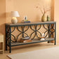 70.9 Inches Industrial Grade Sofa Table With Shelving