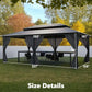 Hardtop Gazebo 12X20Ft Weatherproof Patio Outdoor Roof
