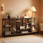 Brown Console Sofa Table 70.9Inch Industrial Finish