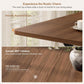 Rectangular 55 Inch Dining Table Storage Underneath
