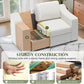 47 Inch Wide Ivory Upholstered Contemporary Armchair