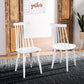 White Farmhouse Spindle Dining Chair Set Of 2 For Kitchen