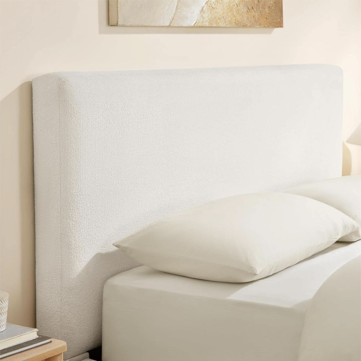 Queen Size Luxurious Upholstered Platform Bed Frame-4