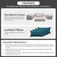 Patio Furniture Set 7 Piece Peacock Blue Anti Slip Cushions-4