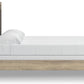 King Sized Upholstered Bed Frame With Headboard LED Lighting