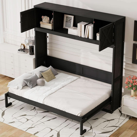 Full Size Murphy Bed With Industrial Grade Cabinetry