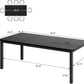 71 Inch Industrial Grade Dining Table Metal Frame Set