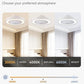 White Twenty TwoIn Enclosed Ceiling Fan With Remote