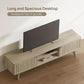 Light Oak 70-Inch TV Stand with Storage Cabinets