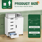 White Five-Drawer Movable Storage Cabinet For Home-2