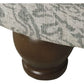Gray Floral Storage Ottoman Large Round For Living Room-4