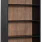 Liberty Meritage 84 Inch Charcoal Adjustable Bookcase