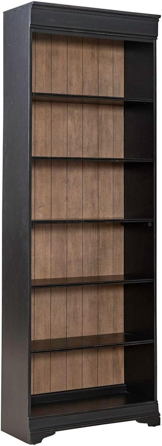 Liberty Meritage 84 Inch Charcoal Adjustable Bookcase