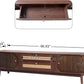 75 Inch Fluted TV Mid Century Entertainment Center Tambour