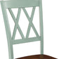 Shelby Distressed Teal XBack Dining Room Chairs Set of 4