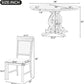 Round Solid Wood Dining Table Set Four-1