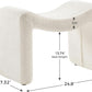 Large White Ottoman Footstool Multifunctional Living Room