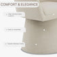 360 Degree Modern Swivel Linen Dining Chairs Set Of 4