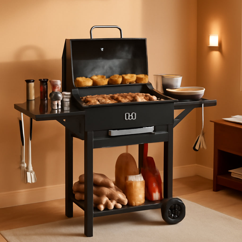 Charcoal Grill 284 Sq In Black