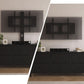Black TV Entertainment Stand With Adjustable Mount