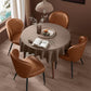 Ekho Upholstered Dining Chairs Set 2 Caramel Leather