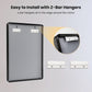 Matte Black Industrial Framed Bathroom Mirror 22x30