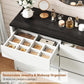 White RGBLED Dresser With Innovative Illumination Drawers