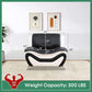 Leather Sofa Set 3 Piece Living Room Furniture In Black And White