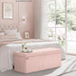 Jelly Pink Foldaway Underbed Storage Ottoman Bench