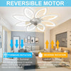 Dimmable Contemporary White Bladeless Ceiling Fan Lights