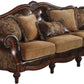 4 Piece Living Room Set With Sofa Loveseat Chair And Coffee Table Brown Chenille
