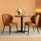 Ekho Upholstered Dining Chairs Set 2 Caramel Leather