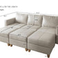Faux Leather Modular Sectional Sleeper Sofa Storage-1