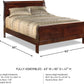 Queen Sleigh Bed Dark Brown Sustainably Sourced Veneer