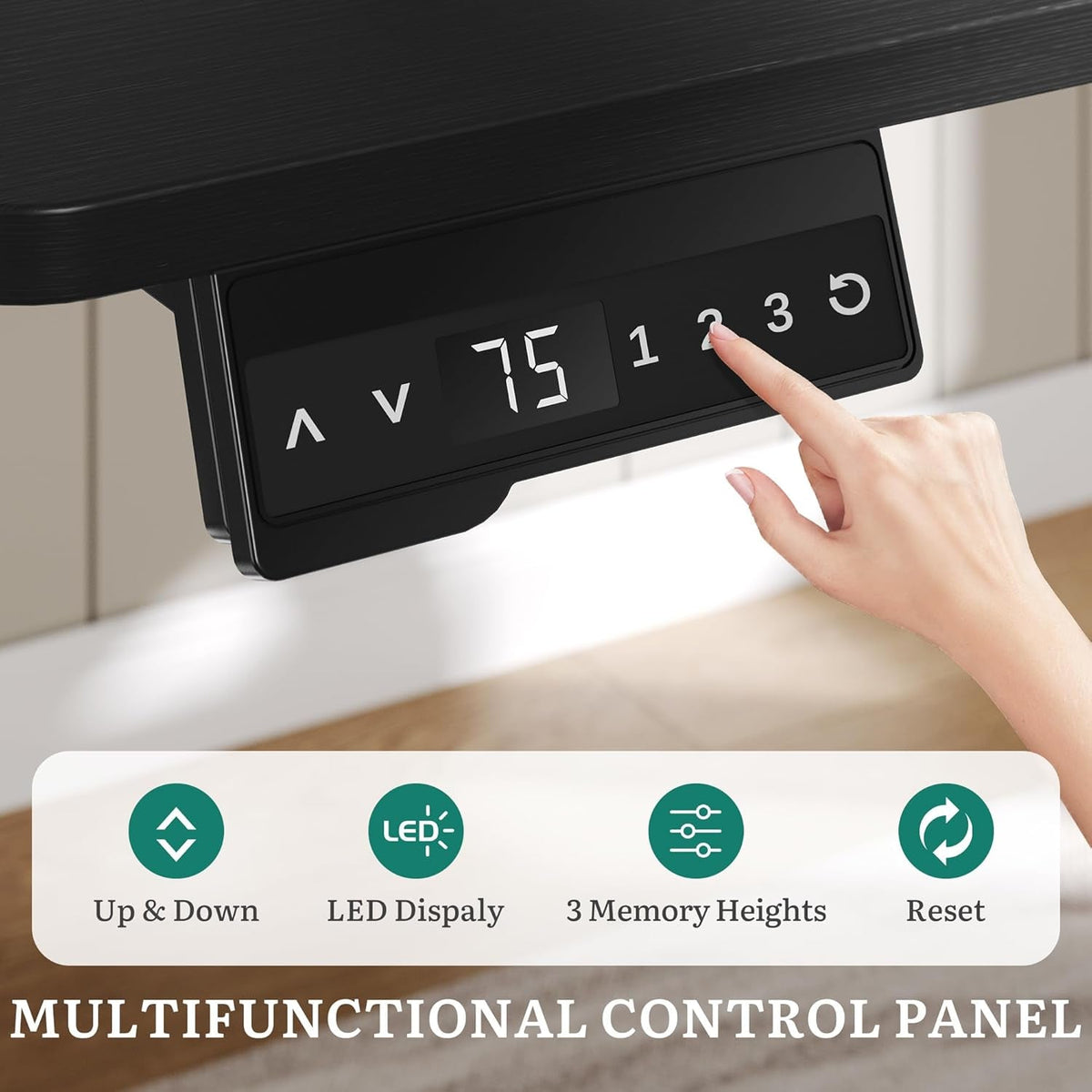 L Shaped Multifunctional Standing Desk 70Inch Adjustable