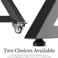 Rolling TV Floor Stand With Adjustable Shelving Unit