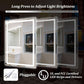LED Wall Mounted Mirror 40x30 Antifogging Dimmable